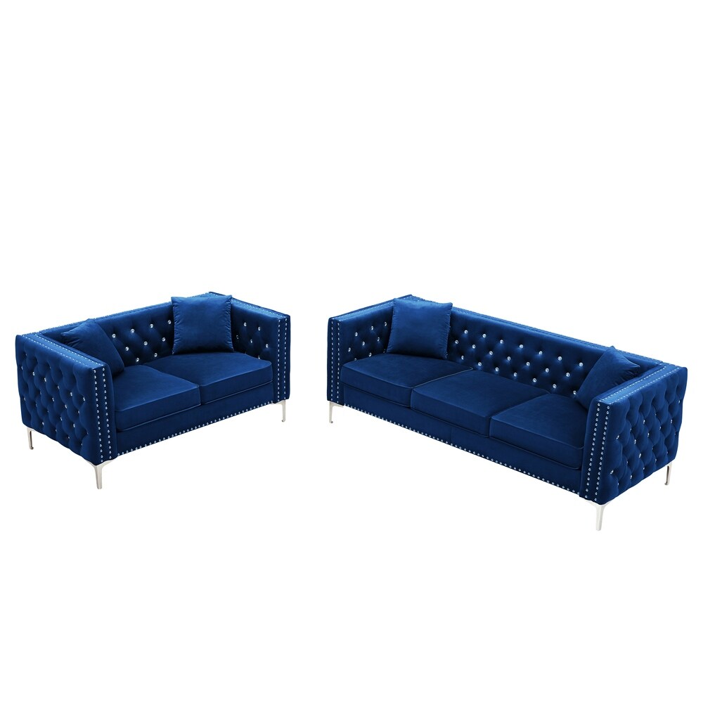Grey 2 Piece Sofa and Loveseat Set G963