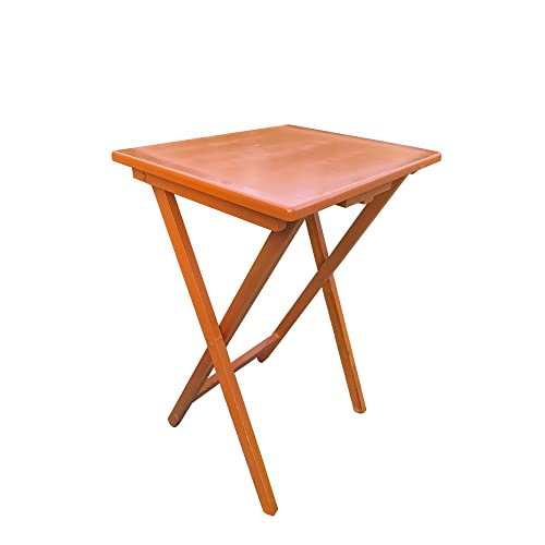 Set of 4 Solid Wood Folding TV Tray Table K55076