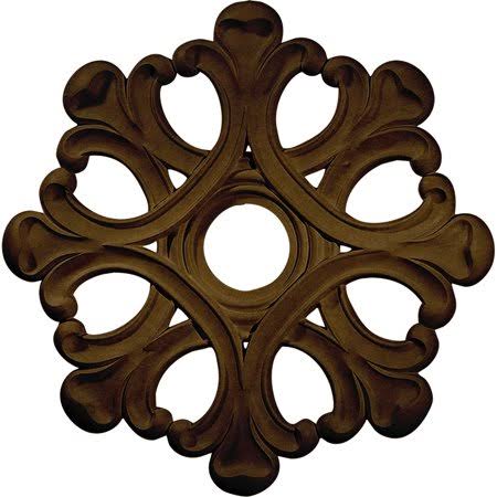 Angel Ceiling Medallion Hand-Painted Brass U2288