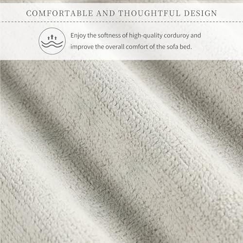 Gray Convertible Sofa Bed with Adjustable Backrest H5912