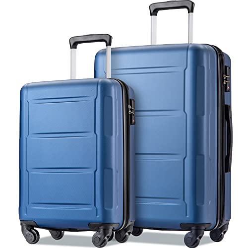 2 Piece Expandable ABS Hard Shell Luggage Set with TSA Lock, 20in+28in, Green C857926