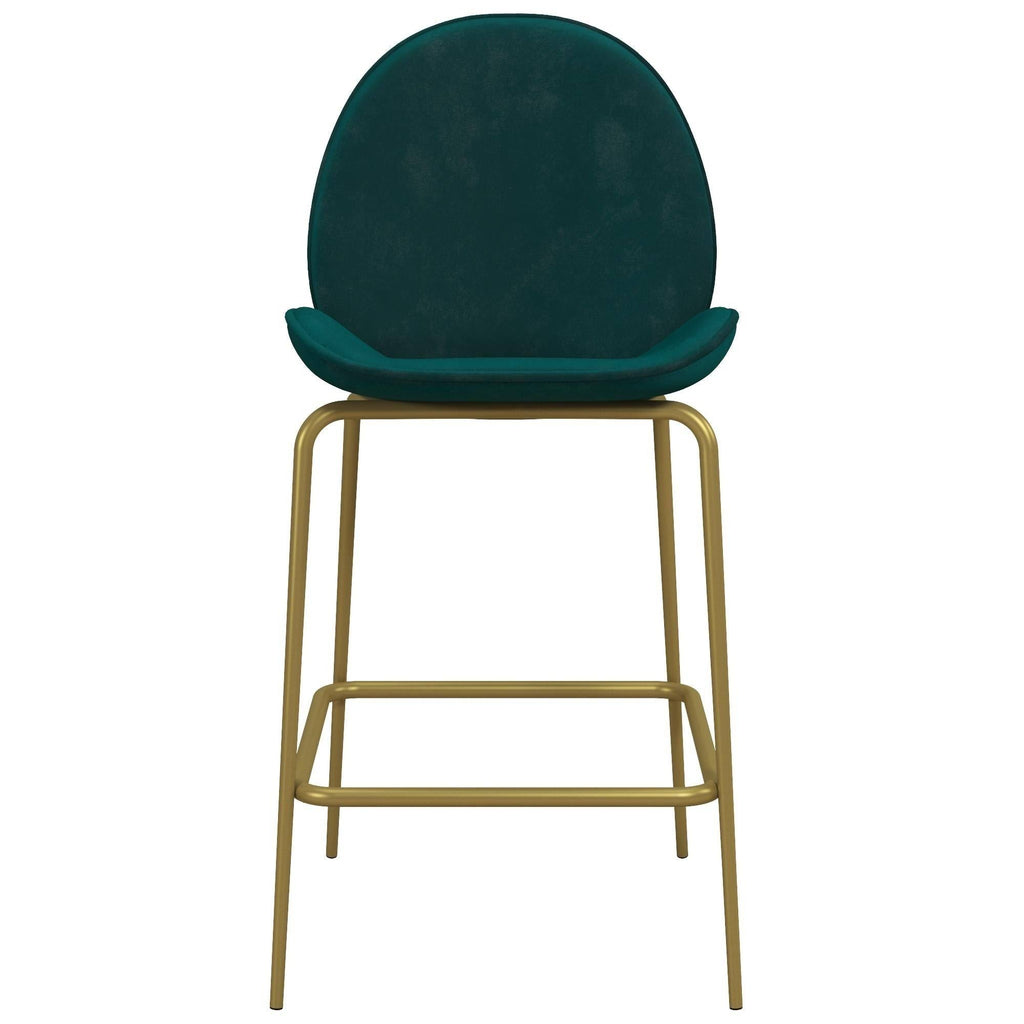 Green Upholstered Counter Stool P1487