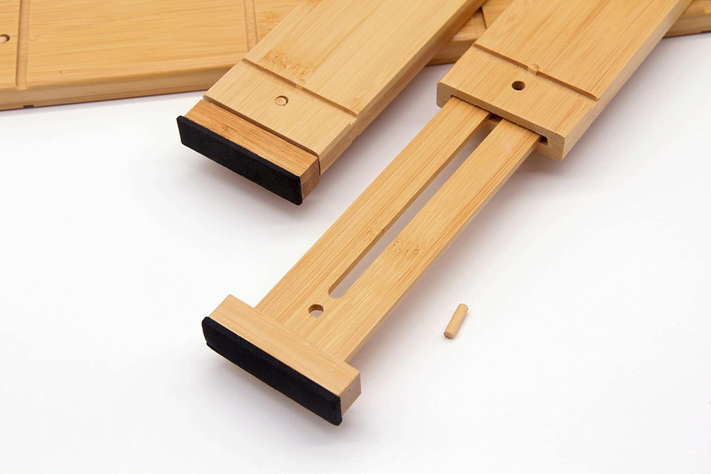 4 Pack Bamboo Drawer Dividers with 9 Inserts Z63008