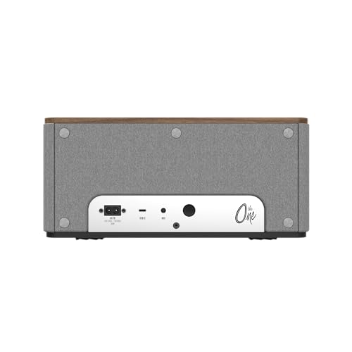 Walnut Bluetooth Speaker System with Two 2.25” Full Range Drivers and 4.5” Woofer Z61089
