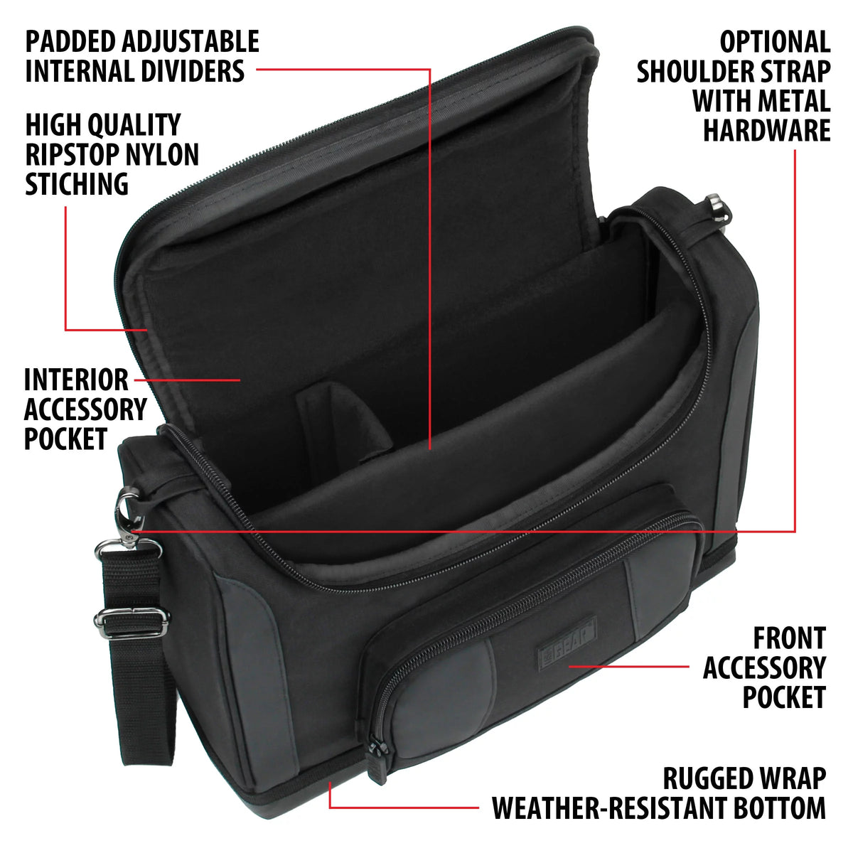 Compact Messenger Bag for 11 Inch iPad Pro and 10.9 Inch iPad Air (Black) H45972