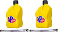 5-Gallon Yellow Square Motorsport Utility Container with 14" Standard Hose (2 Pack) U22553