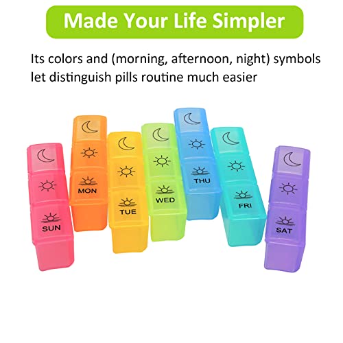 7 Day Pill Organizer with Removable Tray X86388
