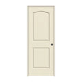 28 in. x 80 in. Primed Left-Hand Textured Solid Core Molded Composite MDF Single Prehung Interior Door V816041