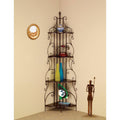 Four Tier Metal Corner Shelf Bookcase I5036