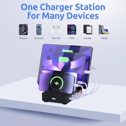 Black 4-Port Charging Station O909374