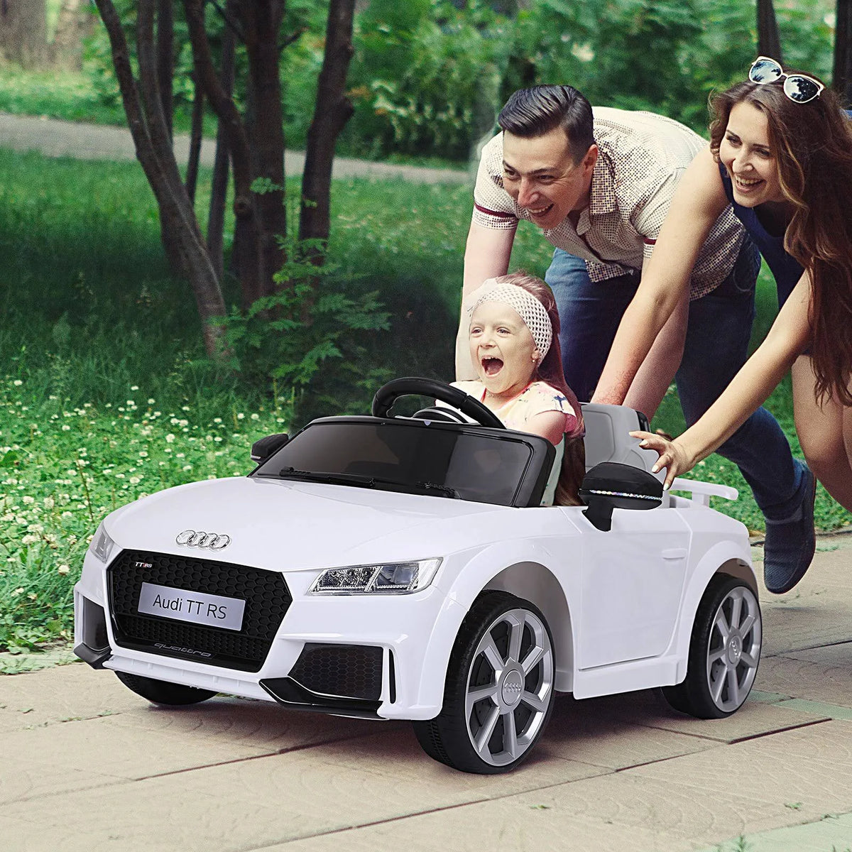 6V Kids Electric Ride on Toy Car with Remote Control - White D72814