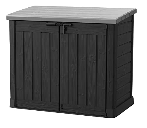 Black Outdoor Resin Storage Shed T26344