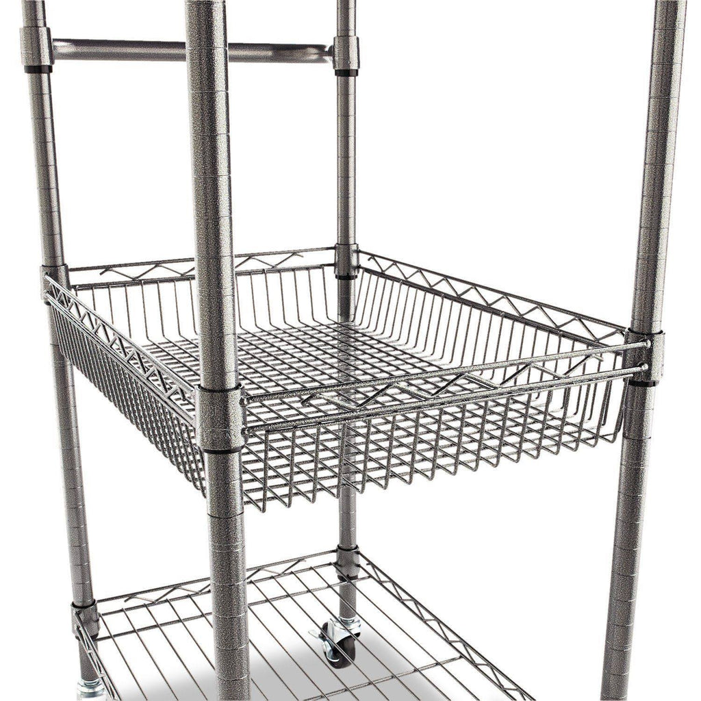 3-Tier Wire Rolling Cart J896