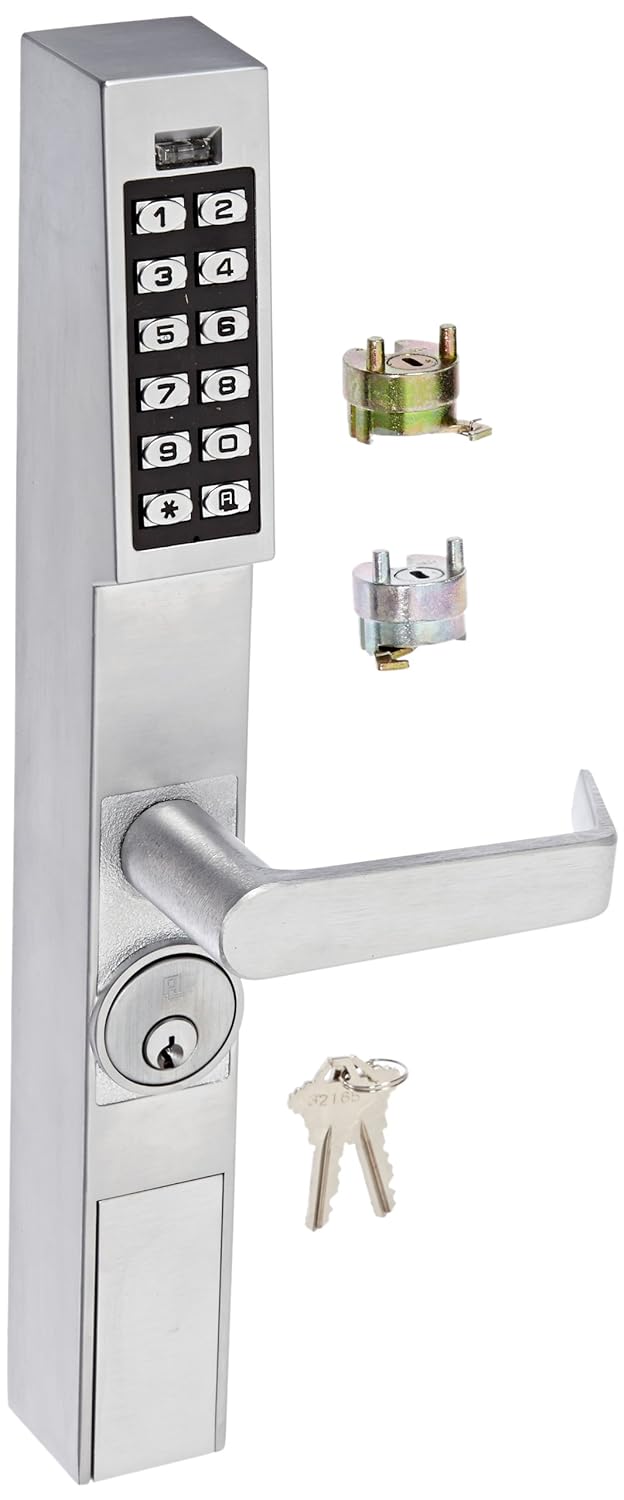 Satin Chrome Finish Electronic Digital Keypad Outside Trim M82180