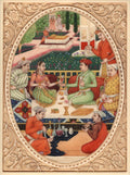 Handmade Mughal Garden Art Painting X851430