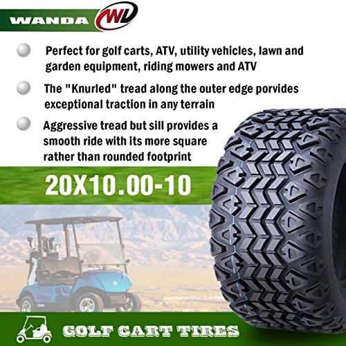 22x11-12 Golf Cart ATV Tires 4 Ply W416