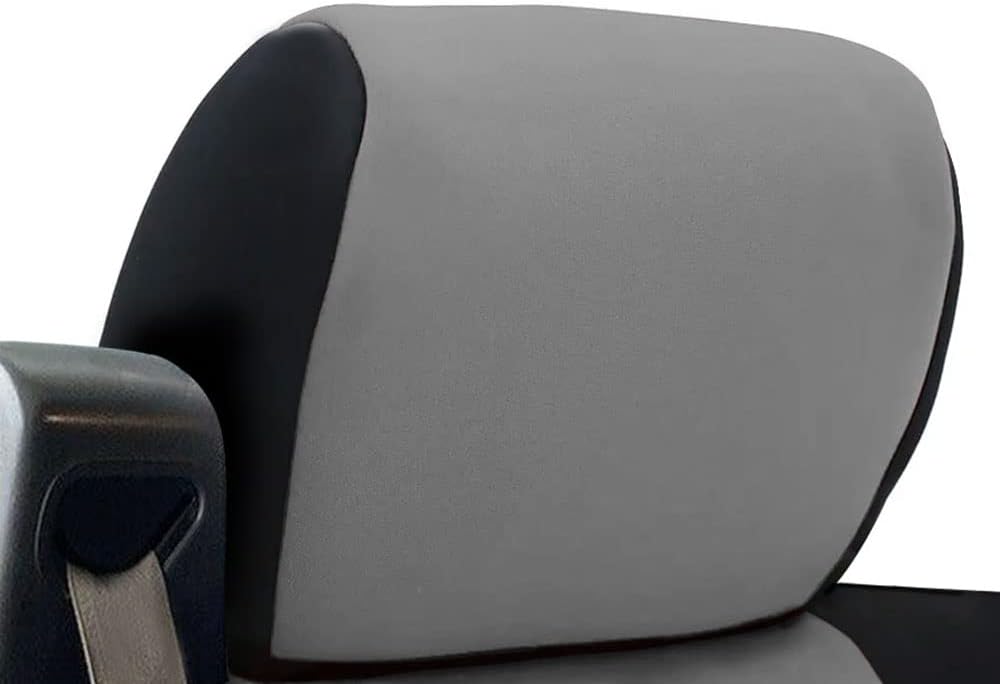 Custom Fit Neoprene Car Front Seat Covers Gray & Black E980