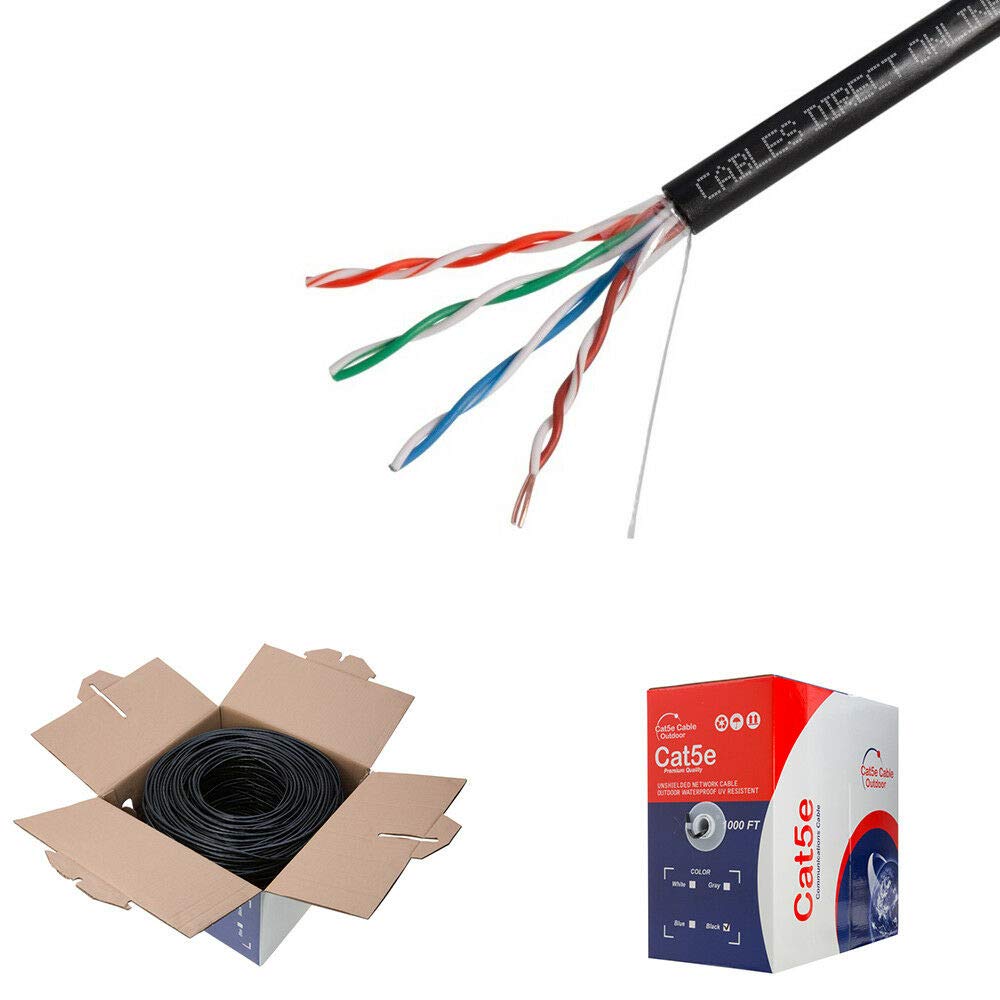1000FT CAT5e FTP Outdoor 24 AWG Shielded Cable A2405
