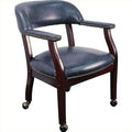 Blue Guest Chair with Casters J262
