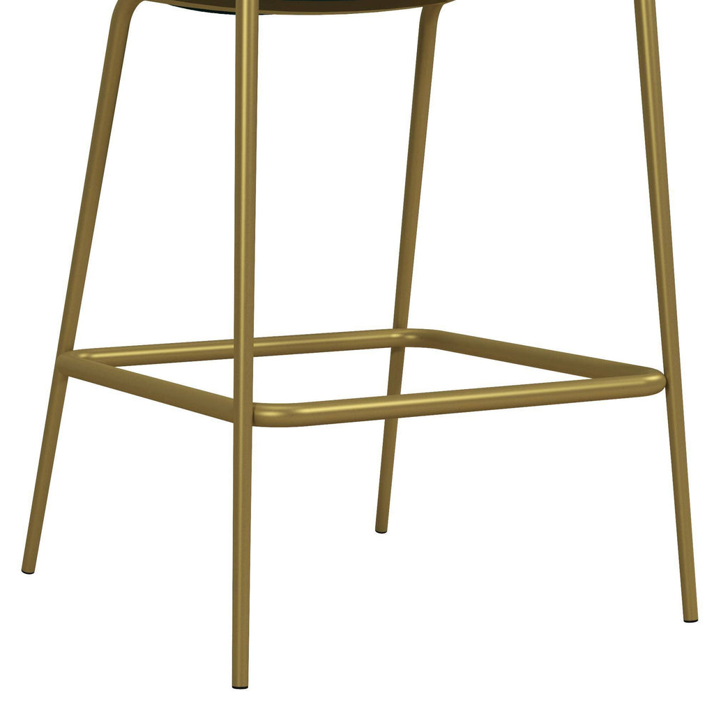 Green Upholstered Counter Stool P1487