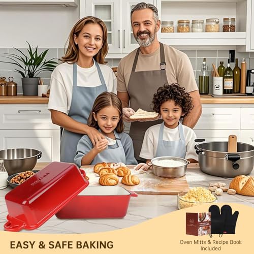 Enameled Cast Iron Loaf Pan with Lid S22606