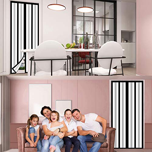 Insulated Magnetic Thermal Door Curtain, Black, Fits Doors up to 36" x 82" N516260