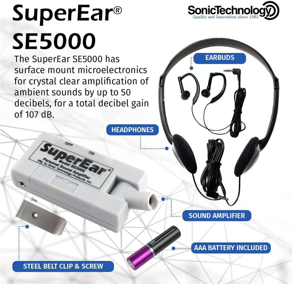 50dB Gain Hand Held Pocket Size Audio Amplifier with Headphones H376215