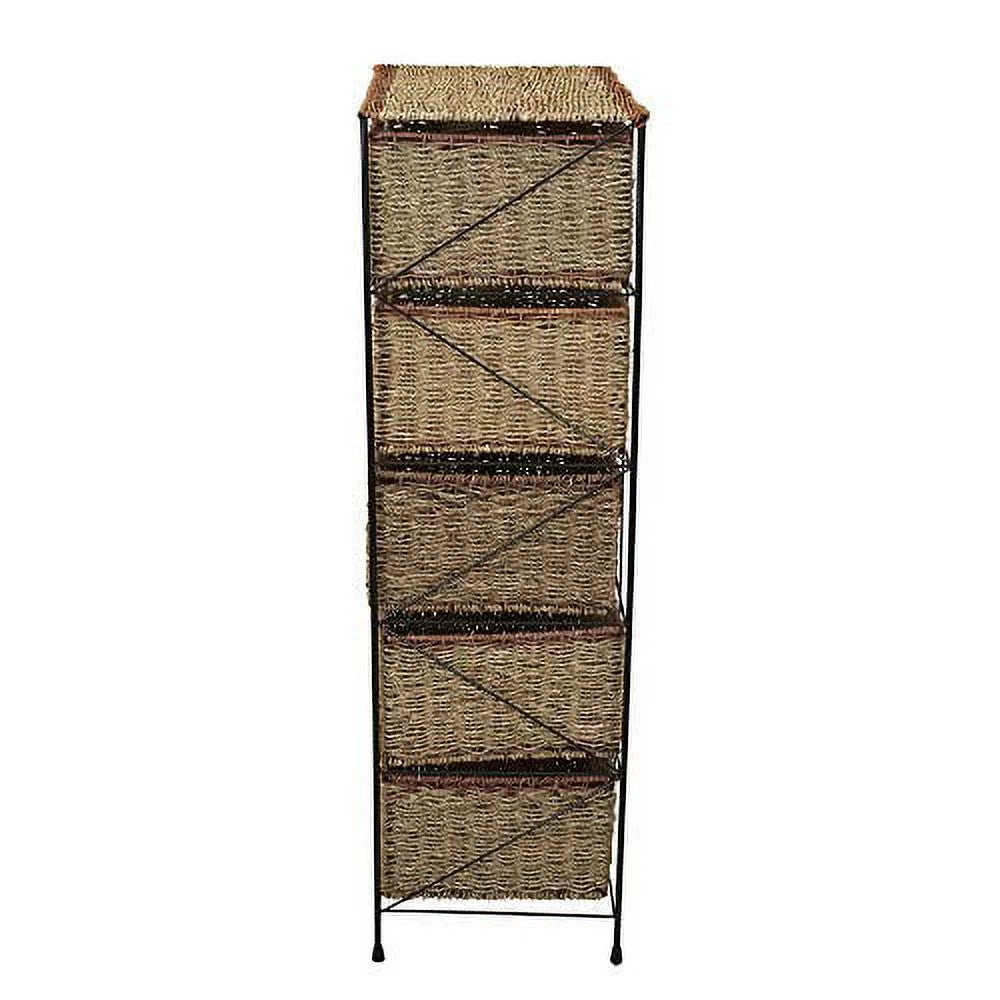 5-Drawer Rattan Storage Unit R1913