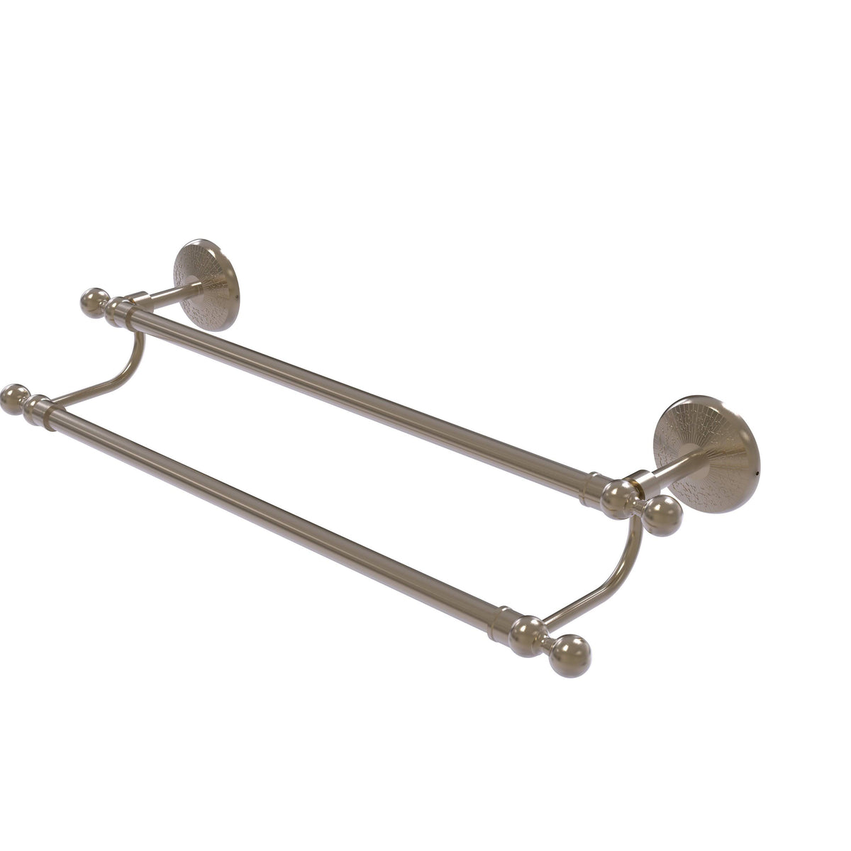 18 inch Double Towel Bar Antique Pewter A394