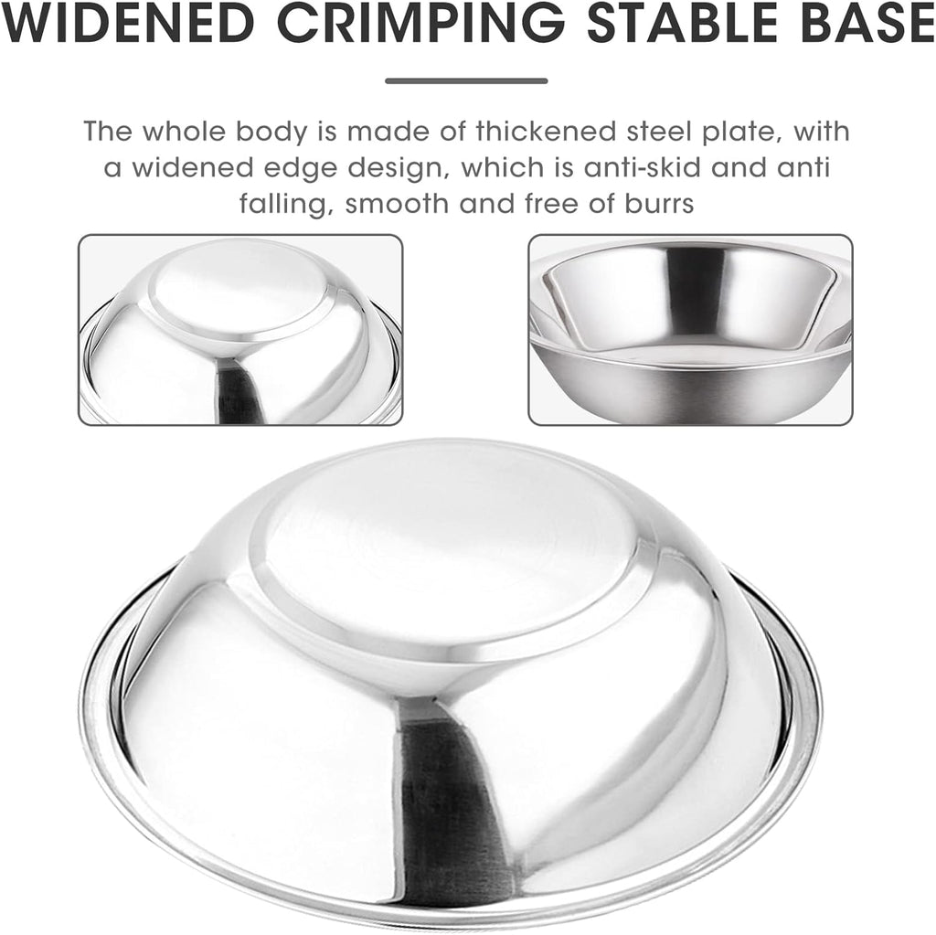 3 Quart Set of 3 Stainless Steel Mixing Bowl V43835