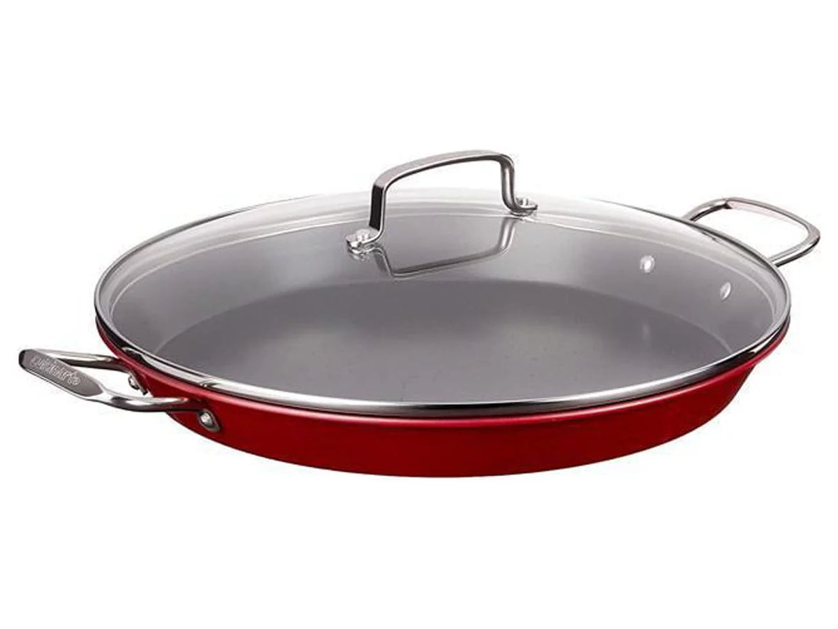 Non-Stick 15" Paella Pan with Glass Lid D14294