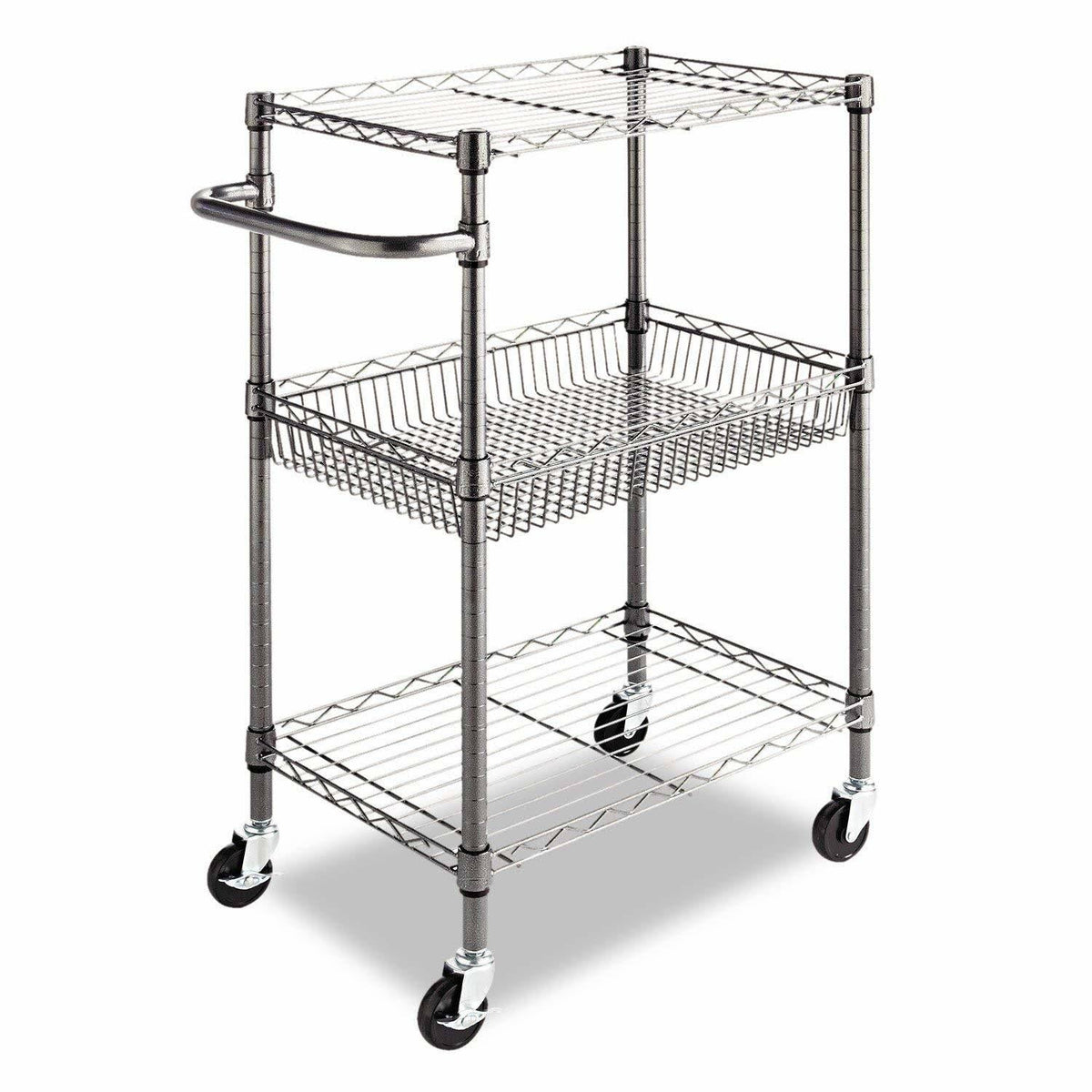 3-Tier Wire Rolling Cart J896