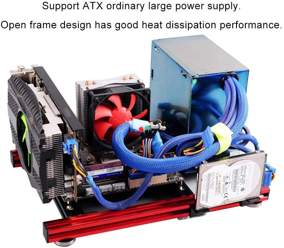 Mini ITX Open Air Frame Computer Case C8156