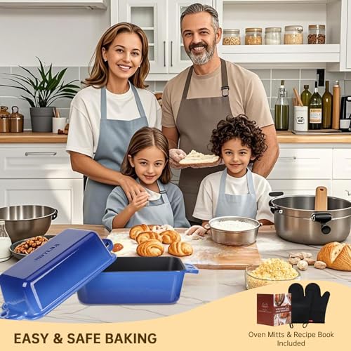 Enameled Cast Iron Loaf Pan with Lid S22606