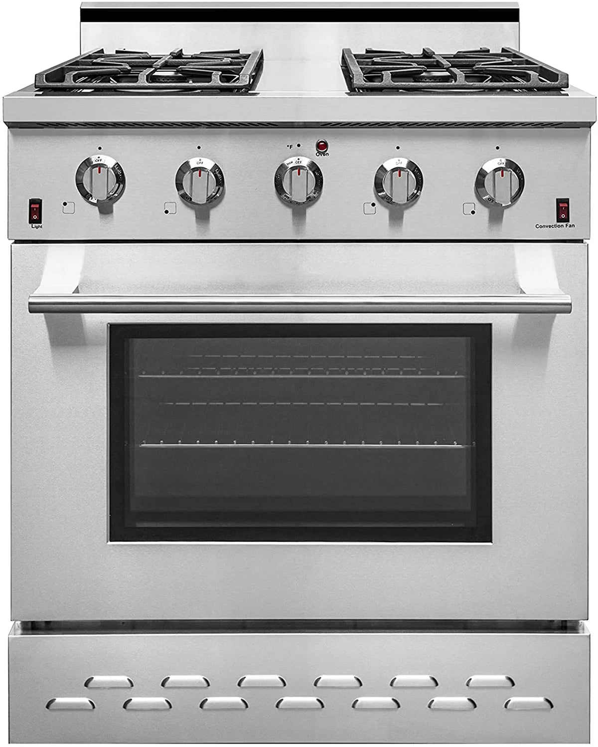 30" Stainless Steel Natural Gas Range with 4.5 cu.ft. Convection Oven M5723