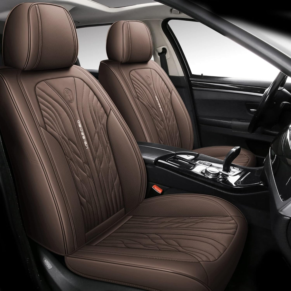 Faux Leather Full Set Car Seat Covers V85210