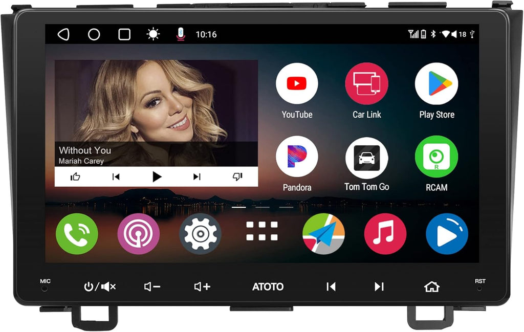 Android Double Din Car Stereo with Wireless CarPlay & Android Auto, 9inch IPS Display, Dual Bluetooth I304351