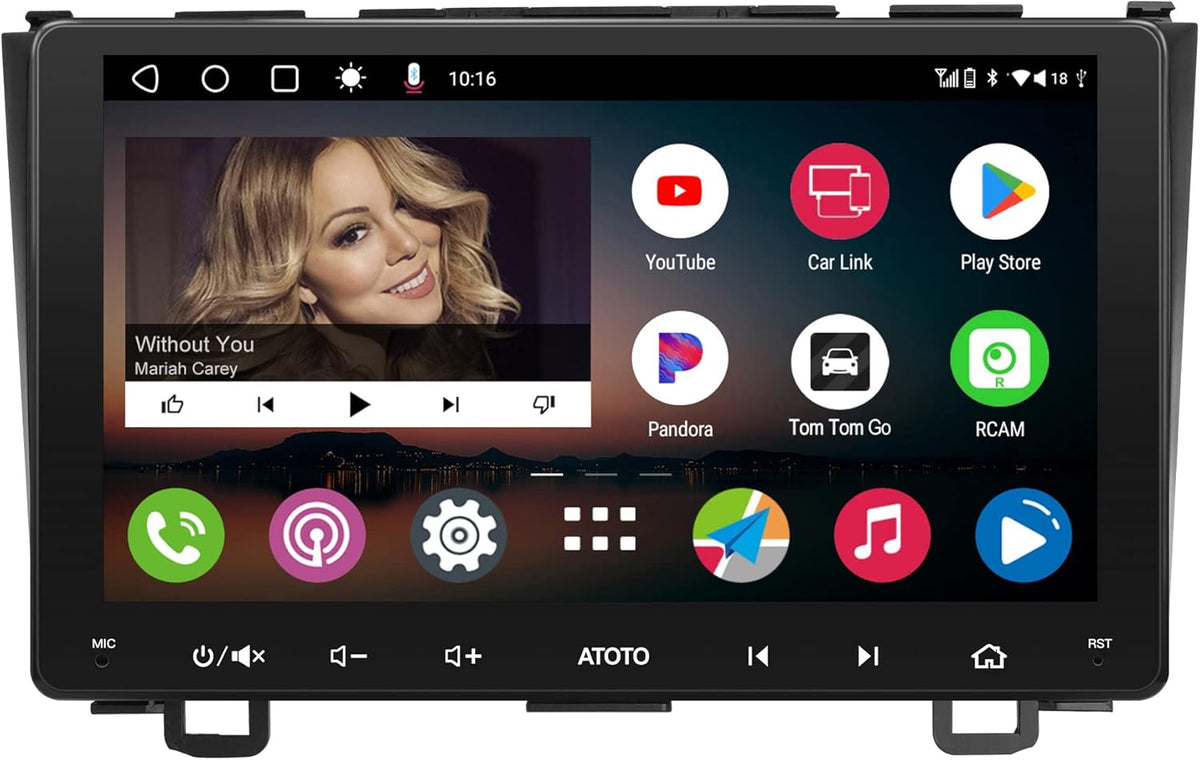 Android Double Din Car Stereo with Wireless CarPlay & Android Auto, 9inch IPS Display, Dual Bluetooth I304351