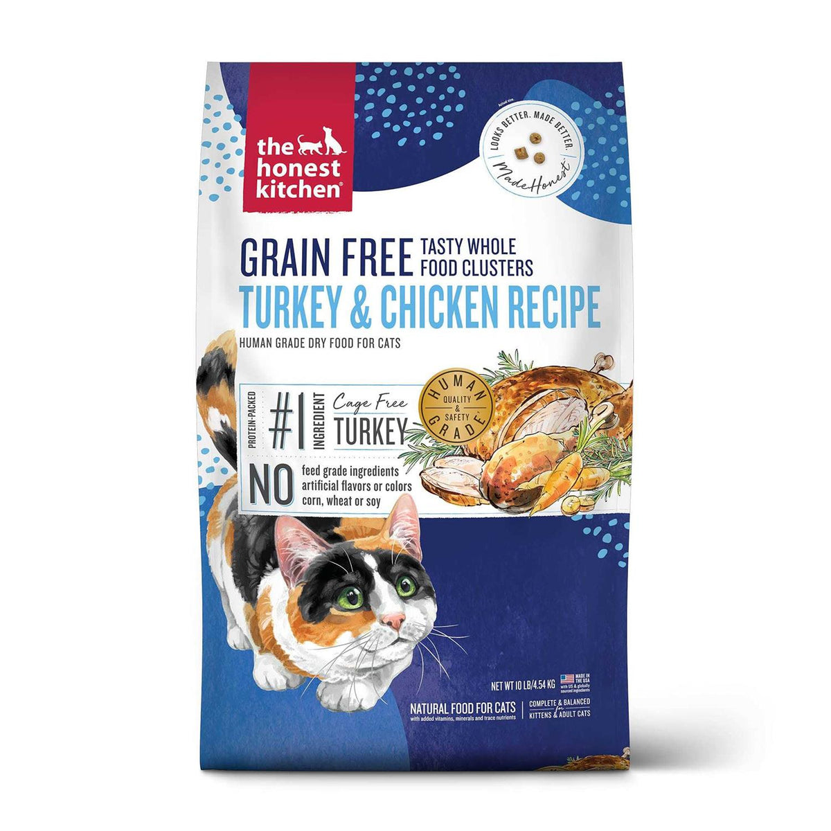 Grain-Free Turkey Chicken Dry Cat Food X2549