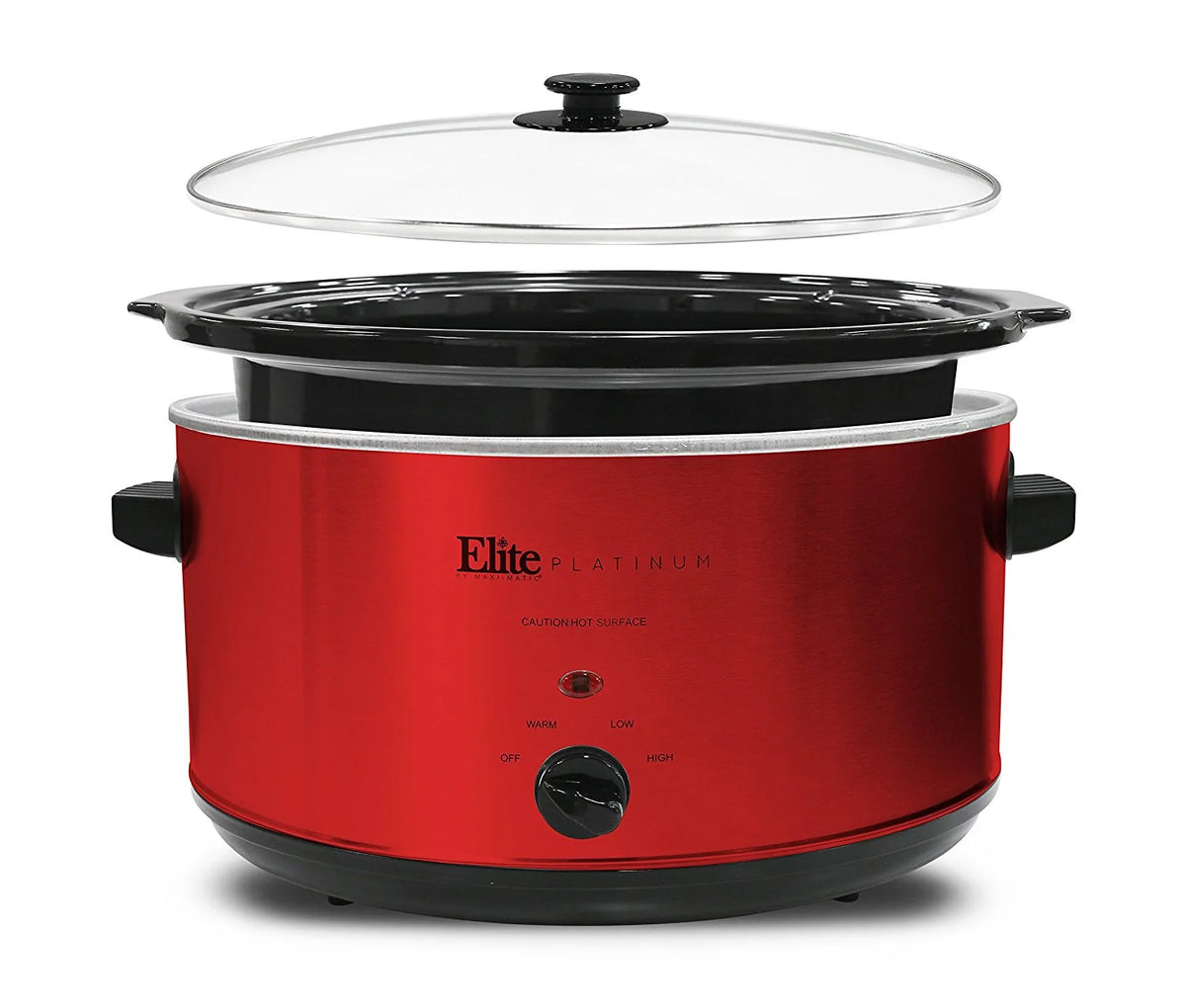 Red Stainless Steel 8.5 qt Slow Cooker V2494