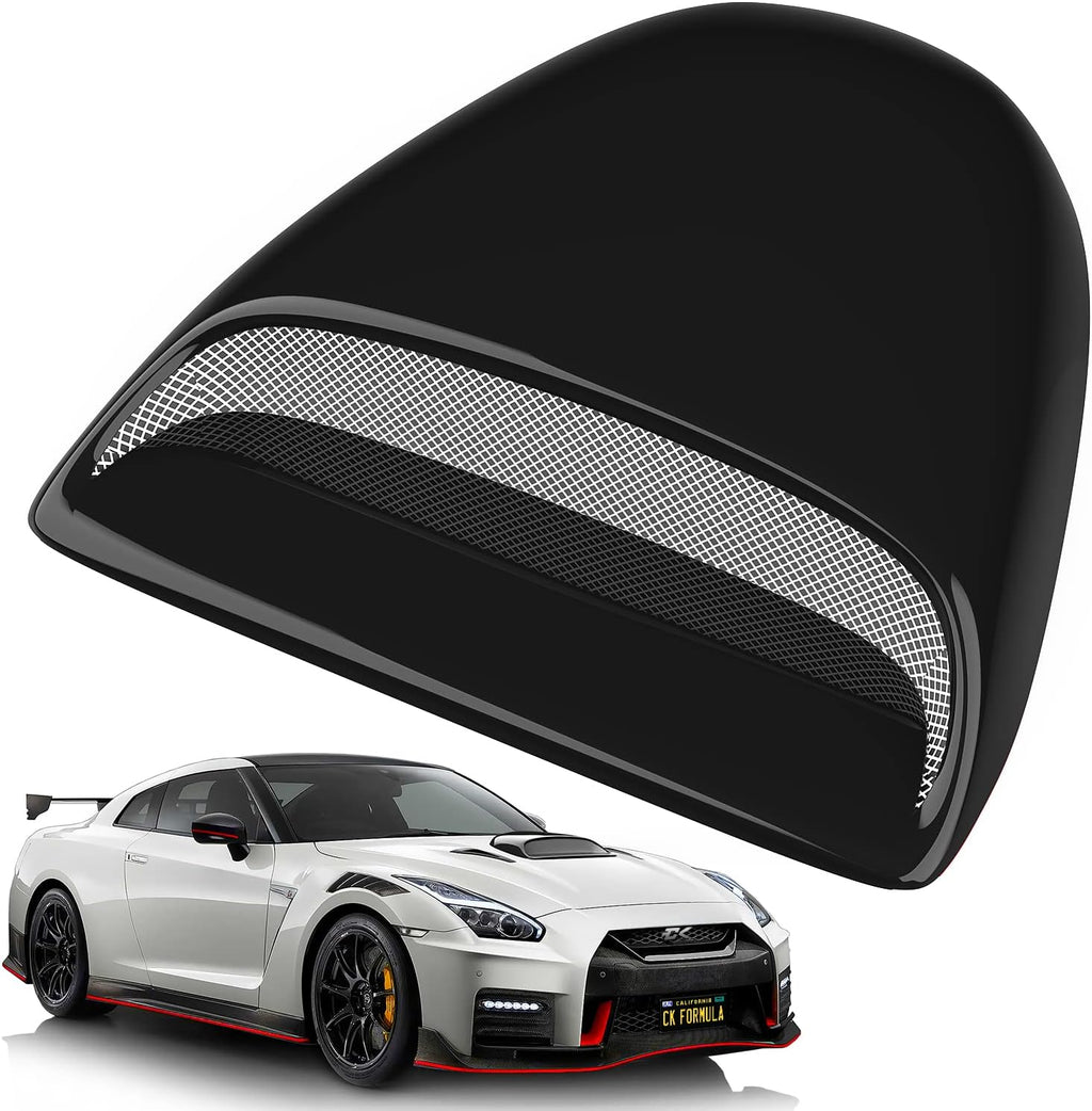 Black Hood Scoop Car Hood Vent Cover, 1 Piece Pack of 2 S685140