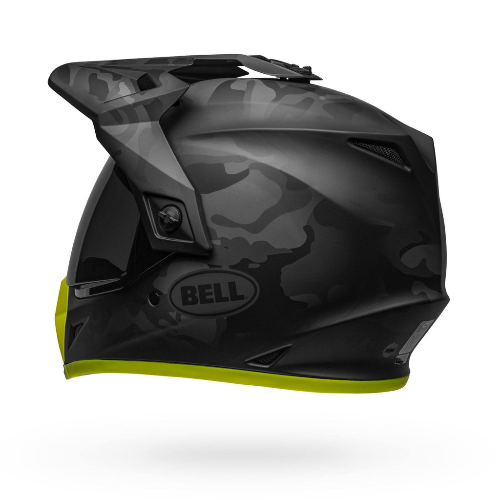 Matte Black Camo/Hi-Viz Adventure Helmet Y6456