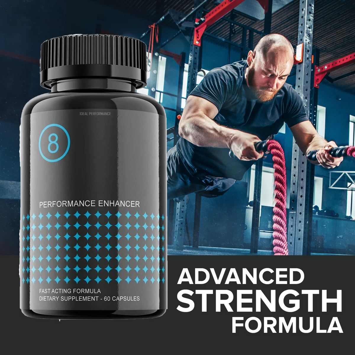8 Pills Supplement for Men 120 Capsules V341