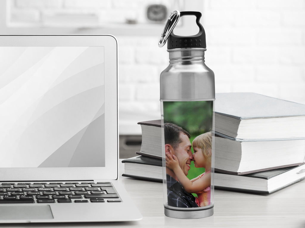 15 oz Stainless Steel Photo Water Bottle Pack of 24 D162084