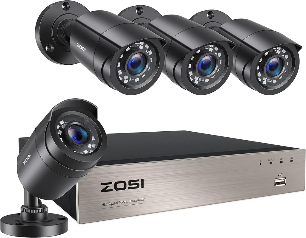 16CH 1080P Security Camera System with 2TB Hard Drive, 8PCS 1080P Outdoor Indoor Surveillance Cameras, 80ft Night Vision L3679
