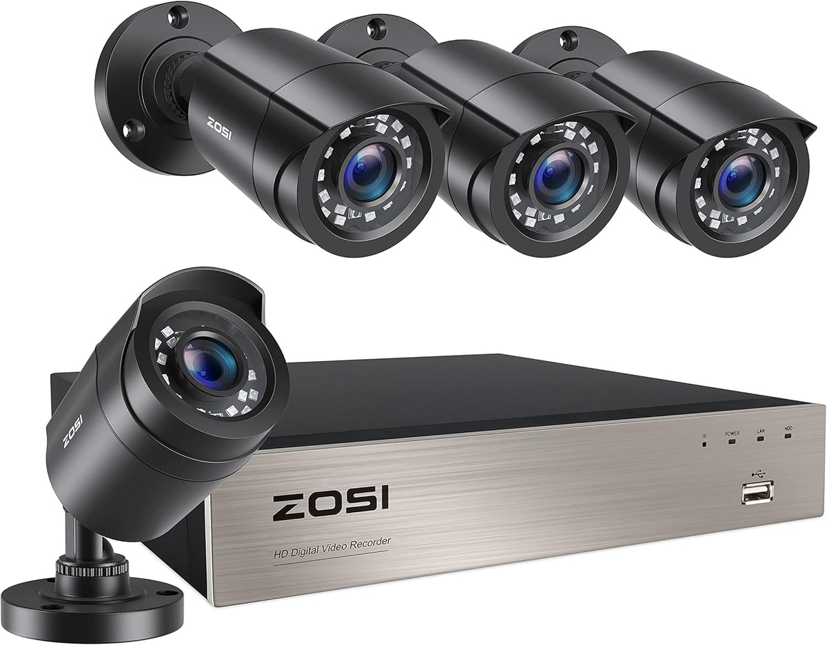 16CH 1080P Security Camera System with 2TB Hard Drive, 8PCS 1080P Outdoor Indoor Surveillance Cameras, 80ft Night Vision L3679