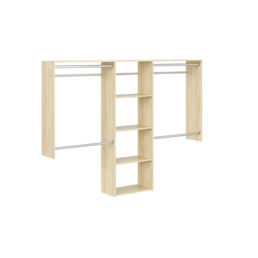 Honey Blonde Wood Deluxe Shelving Closet Kit W768