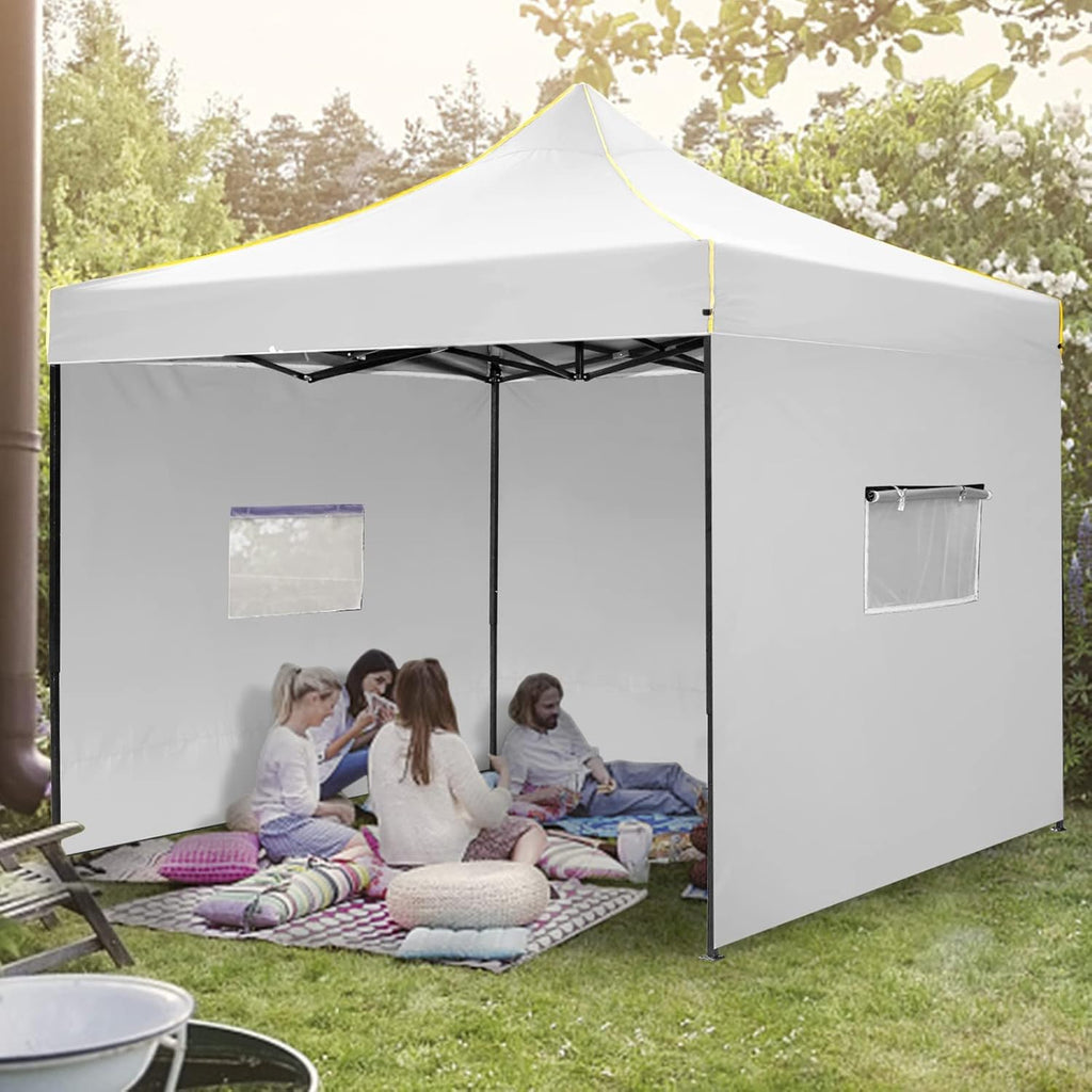Pop Up Canopy Tent 10x10 Commercial Instant Canopy (Silver Gray) Q3915