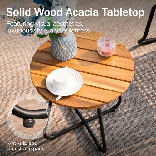 3 Pieces Outdoor Wicker Bistro Set H80274
