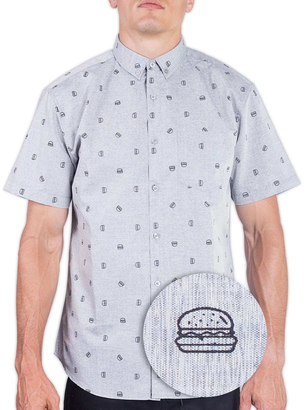 Big And Tall Short Sleeve Button Shirt Z2406